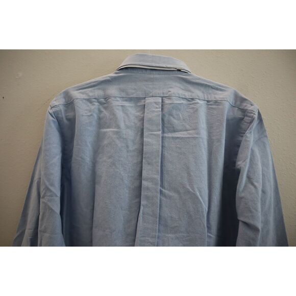 Polo Ralph Lauren Men's Sz M Blue Morehouse Custom Fit Oxford Button Up - Picture 5 of 13